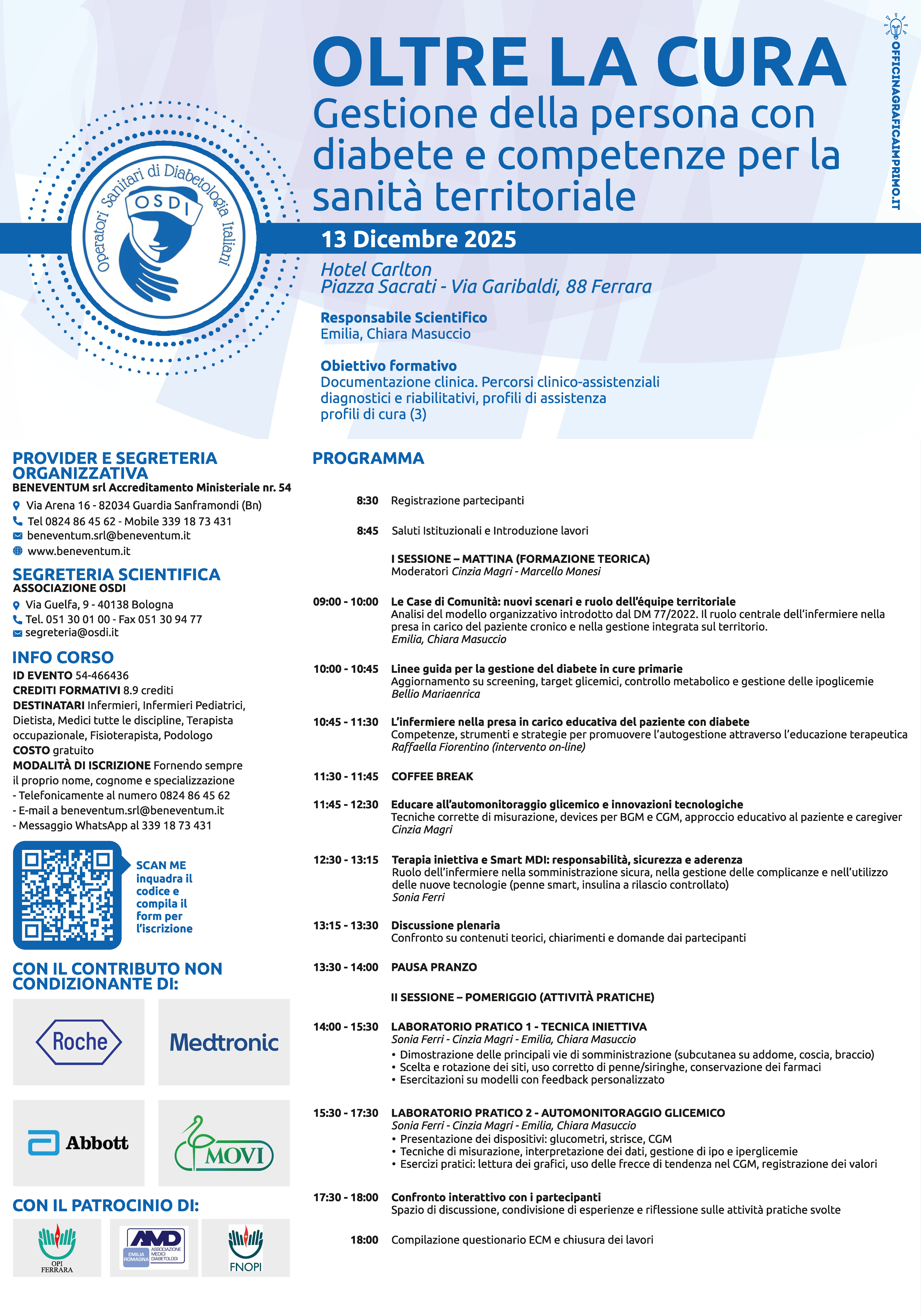 OLTRE LA CURA – Corso OSDI 2025 - 13 dicembre 2025 - Ferrara – Hotel Carlton